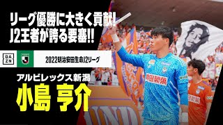 【小島 亨介（アルビレックス新潟）セーブ集】リーグ優勝に大きく貢献！J2王者が誇る要塞！！｜2022明治安田生命J2リーグ