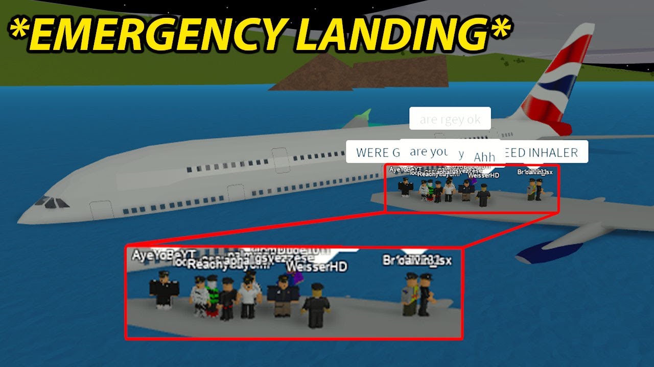 I Had To Make An Emergency Landing In The Water Realistic Role Play Youtube - roblox plane rp