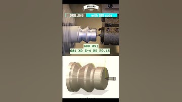 Drilling with G81 code, CNC TURNING, CNC TRAINING, Drilling on the CNC lathe, Center drill, CNC