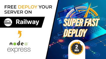 NodeJs 😎 ExpressJS 😅  deploy on RAILWAY within 2 mins