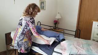 How To Position Someone In A Hospital Bed by Yourself@caregiversuccessbynancythenp #bedpositioning