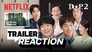 D.P. 2 cast reacts to their trailer with 'spoilers' [ENG SUB]