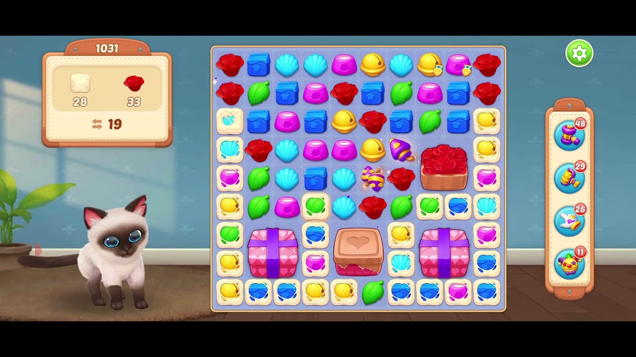 パズにゃん レベル1031 Kitten Match level 1031 - YouTube