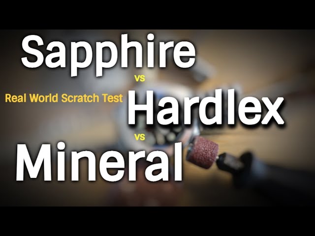 Scratch Test Sapphire Vs Seiko Hardlex Vs Mineral Crystal Watch Glass  Comparison Which is best? - YouTube
