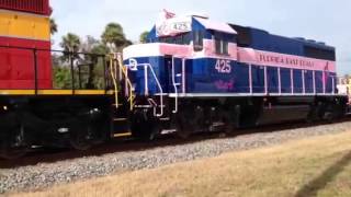 FEC Christmas train 2014 Idling at canal street N.S.B.