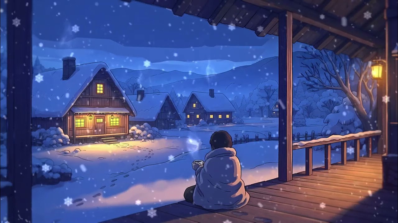 30 Minutes of Ghibli snow Comfort  | Calm Music to Quiet the Mind & Melt Anxiety