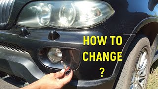 How to change fog light bulbs on a BMW X5 E53