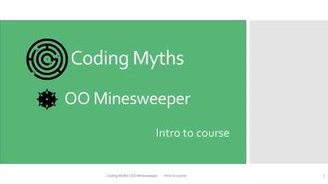 Java OO Minesweeper - Intro 1 - Course Overview