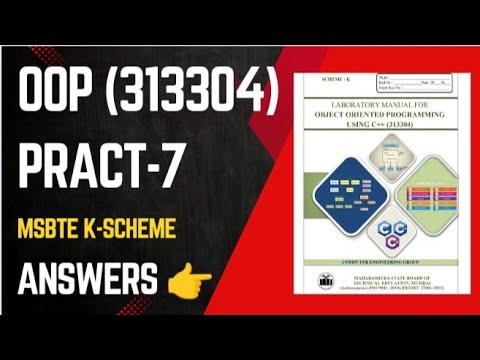 OOP Practical No.7 MSBTE k-scheme || oop practical 7|| MSBTE || msbte k-scheme