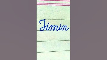 “Jimin” in cursive writing || #shorts #viral #bts #reels