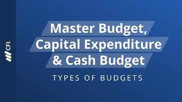 Types of Budget: Master, Cash & Capital Expenditure