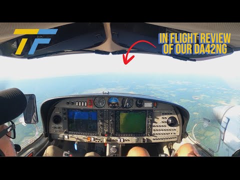 Our DA42NG Full Flight Review Part 2! #aviation #pilot #commercialpilottraining