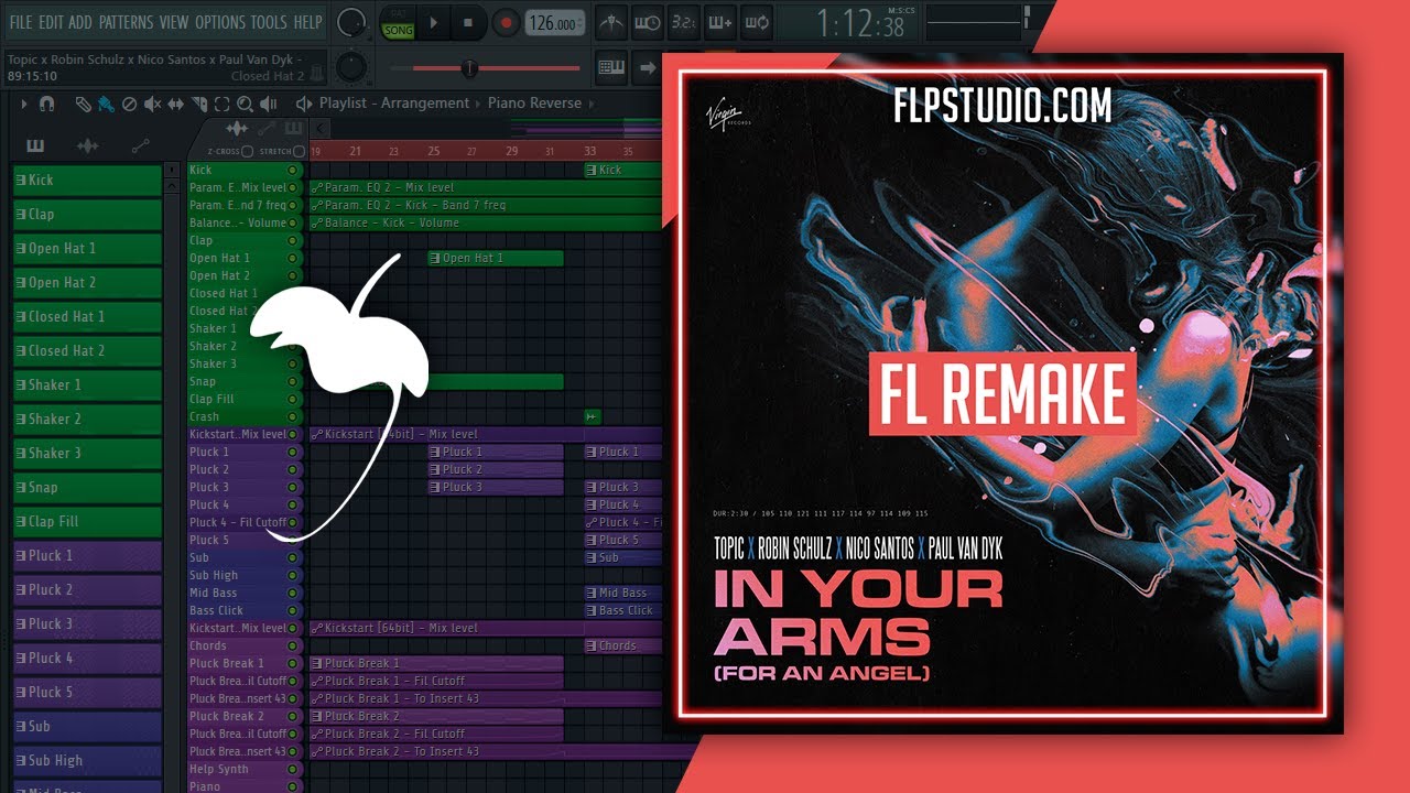 Topic x Robin Schulz x Nico Santos x Paul Van Dyk - In Your Arms For An Angel (FL Studio Remake)