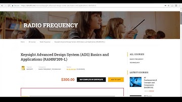 Keysight Advanced Design System (ADS) Basics and Applications (RAHRF209-L) Rahsoft Promotional Video