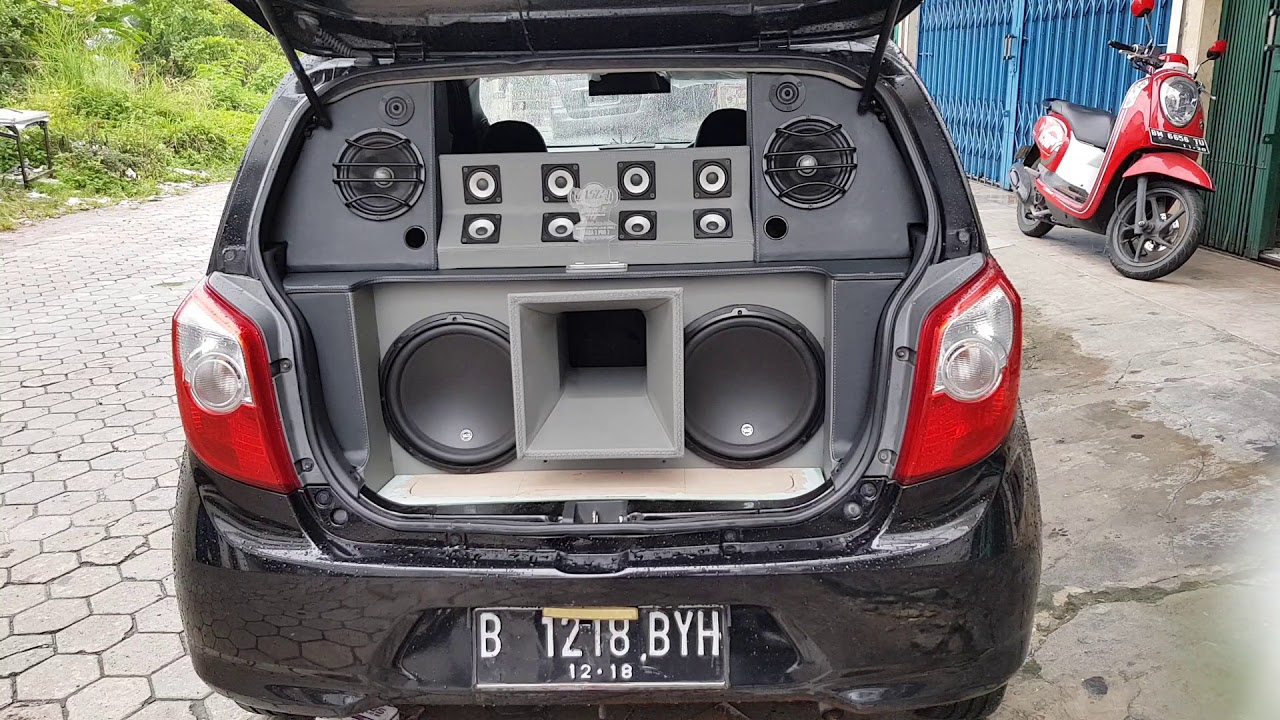 Modifikasi Sound  System  Mobil Ayla 1000 Modifikasi 