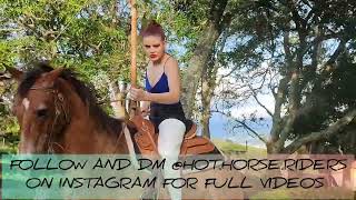 Beautiful Woman Riding Horse