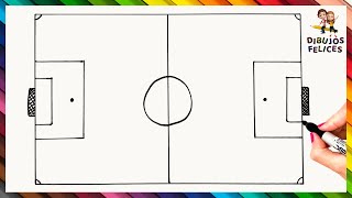 Cómo Dibujar Un Cancha De Futbol Paso A Paso Y Fácil ⚽