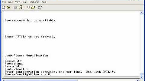 307   26  Basic IOS Commands   07  Set Console Aux