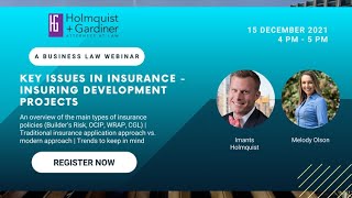 Key Issues in Insurance - Insuring Development Projects