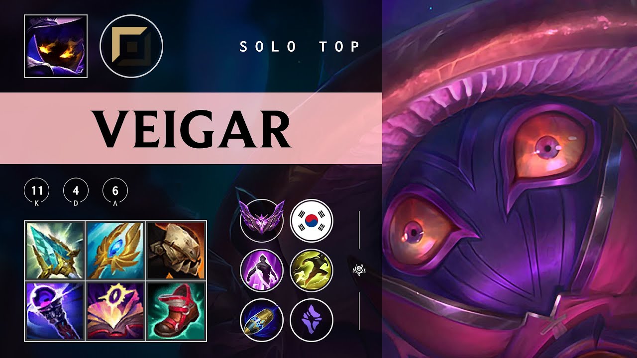 Veigar Top vs Jax - KR Master Patch 25.23