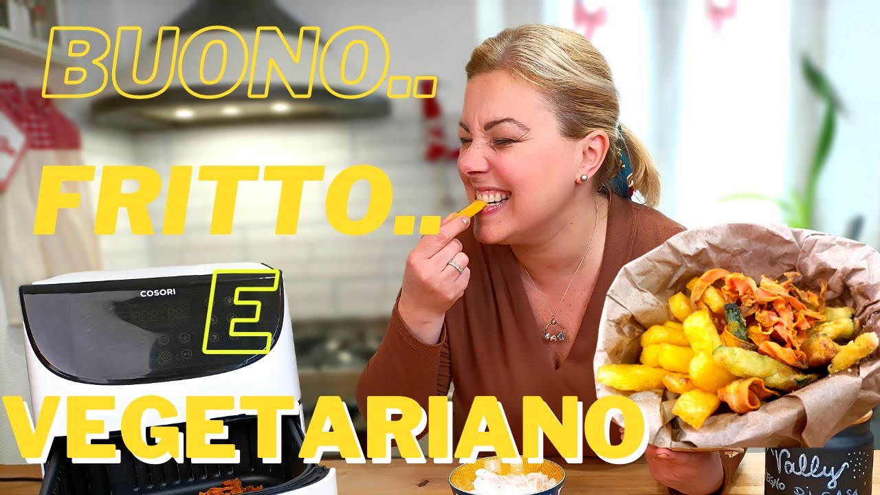 ANTIPASTO fritto VEGETARIANO, con la friggitrice Cosori  , stick di @Polenta Valsugana e zucchine