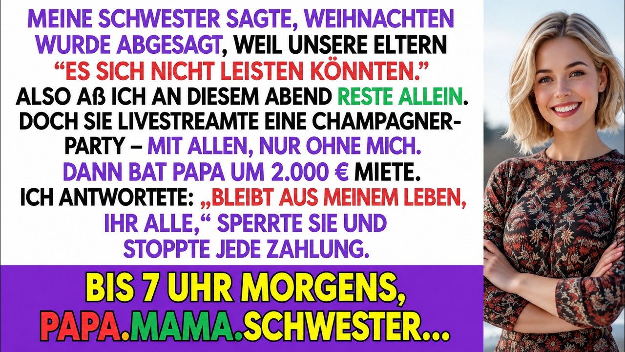 In einer Familienkrise entdeckte ich die Wahrheit, die meine Eltern jahrelang versteckt hatten. „Es ist kompliziert“, sagte Papa, aber es war mehr – Schulden, Lügen und eine neue Liebe, die alles...
