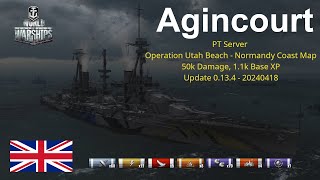 ⚓ World of Warships - PT Server - D-Day - Agincourt - Was this ever historically plausible? 🫤💀
