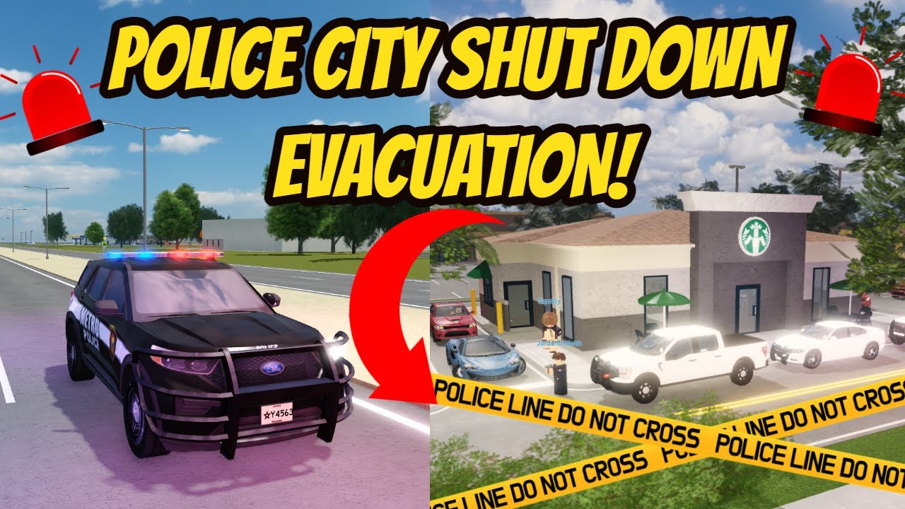 Greenville, Wisc Roblox l Police City Lock Down EVAUCATION Roleplay