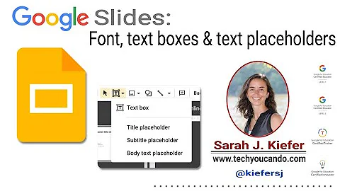 Master Slides #5: Font, text boxes and text placeholders