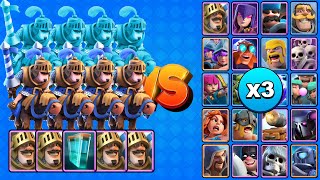 8 PRINCIPES vs TODAS LAS CARTAS TERRESTRES X3 | Clash Royale