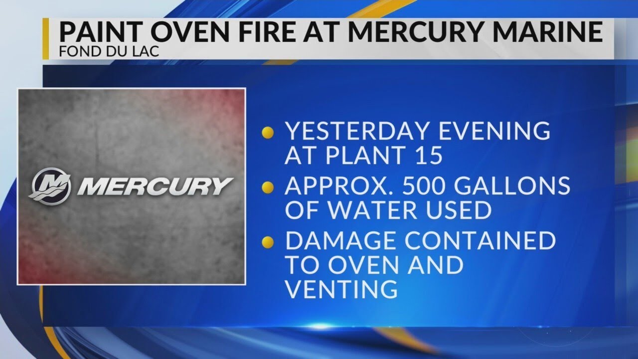 500 gallons of water used to put out fire at Mercury Marine plant in Fond du Lac