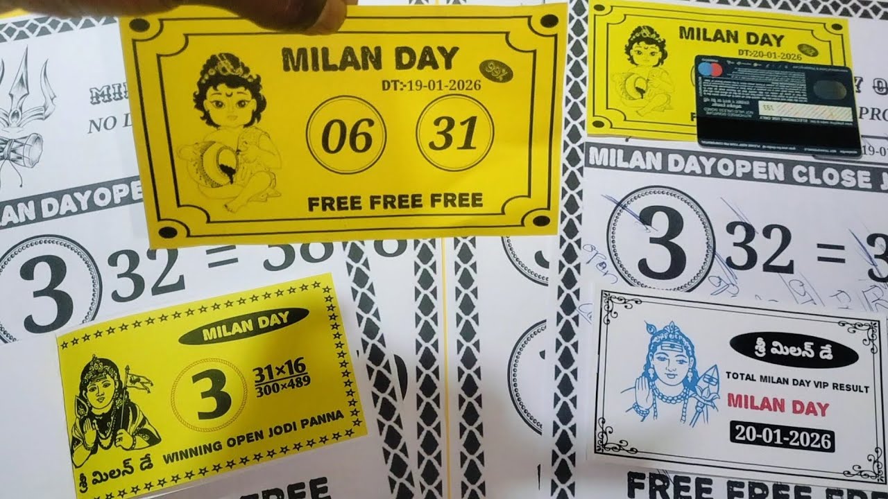 MILAN DAY 20-01-2026 free otc satta matka 100% Fixx single ank tricks MILAN DAY Don't miss