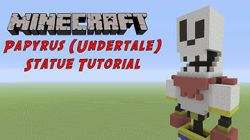 Minecraft Statue Tutorial: Papyrus (Undertale)