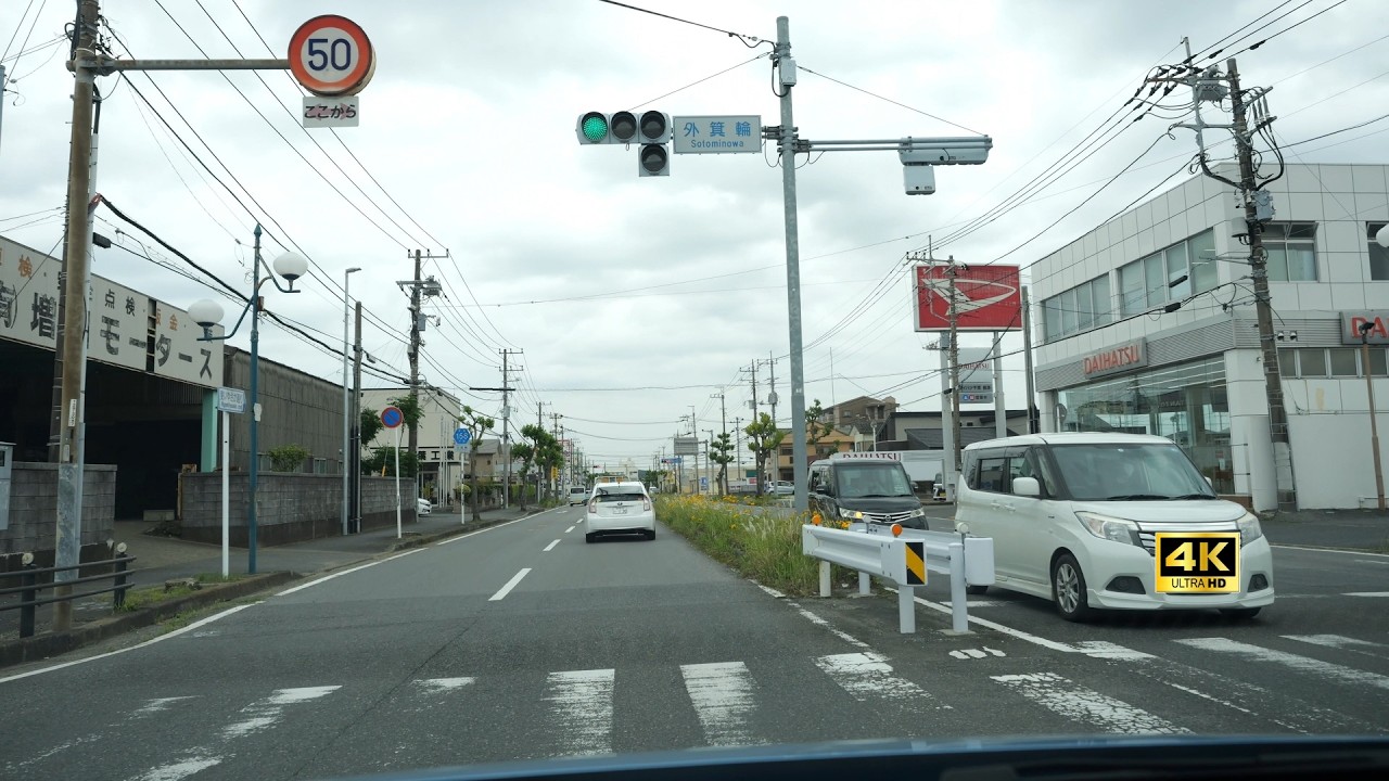 君津IC～君津駅[ 君津市 4K/60fps] 2号幹線15号支線 → 千葉県道164号 荻作君津線 → 千葉県道158号 君津青堀線 → 千葉県道225号 君津停車場線（車載動画 2024ドライブ）
