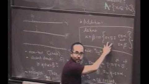 Real Analysis, Lecture 3: Construction of the Reals (8/9)