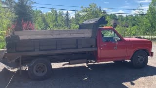 1980 Ford F-350 Dump Truck in Action