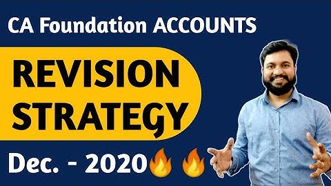 CA Foundation Accounts Revision Strategy l CTC Classes