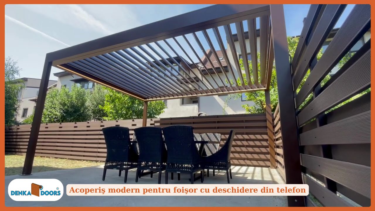 Pergolǎ premium Denka Pro - Acoperiş modern pentru foişor