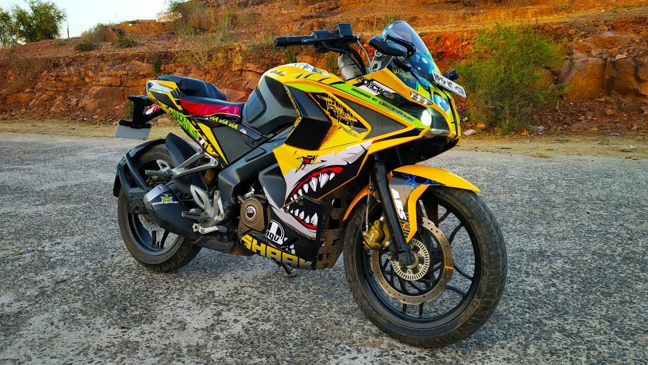 Pulsar Rs 0 Wrap Vr46 Shark Edition Pulsar Rs0 Modification Youtube