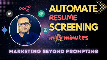 AI Resume and CV screening automation from scratch - No Code, using n8n and Google Suite