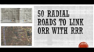 50 Radial Roads to link #ORR with #RRR