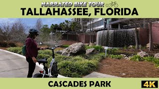 🚴‍♂️ Tallahassee, Florida - Cascades Park 🌿 4K Bike Ride