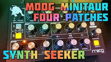 Moog Minitaur - My favorite four patches