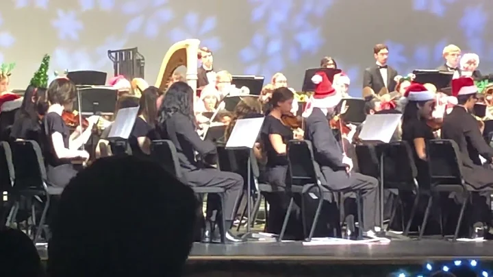 Dec 2022 Alex orchestra concert Sleigh Ride