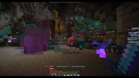 *Star Sentry Puncher*  Fallen Star Event / Royal Mine - Dwarven Mines - Skyblock Hypixel