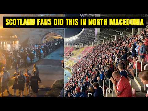 3,000 Tartan Army INVADED Skopje In Incredible Scenes