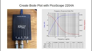 PicoScope 2204A Frequency Response Bode Plot