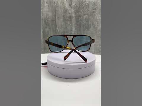 Голубые авиаторы в леопардовой оправе - YouTube