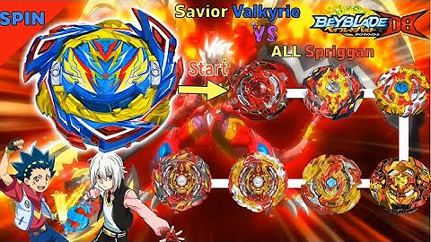 베이블레이드 버스트 다이너 마이트 DB 세이버 발키리 VS 올 스프리건 ベイブレード 【Savior Valkyrie VS ALL Spriggan】 Beyblade Burst D