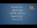 Sdys spring opus solo recital 2021